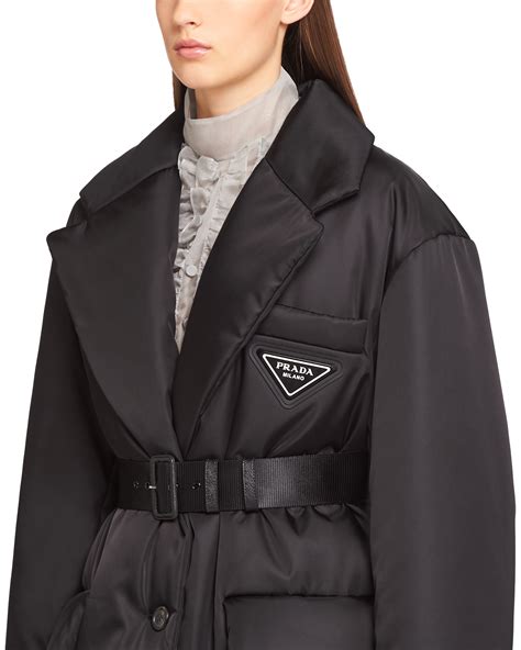 prada puffer jacket women& 39|prada women's double breasted jackets.